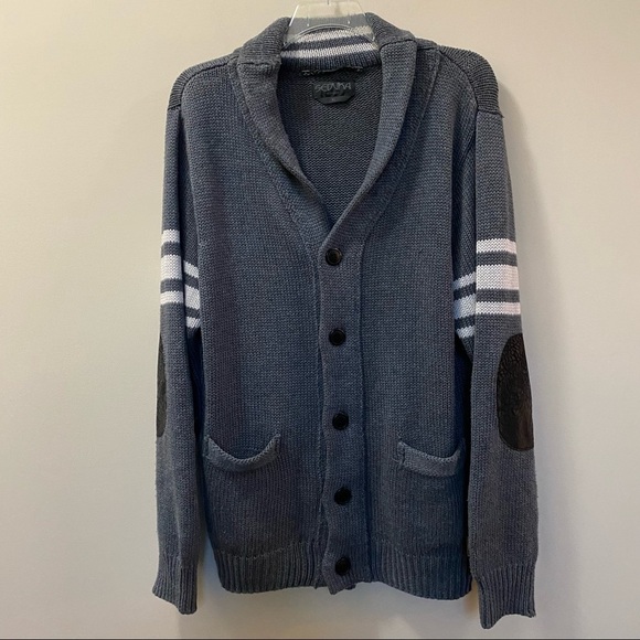 SEDUKA BY JOE DEHAN Gray White Wool Blend Cardigan Size XL - Picture 1 of 8